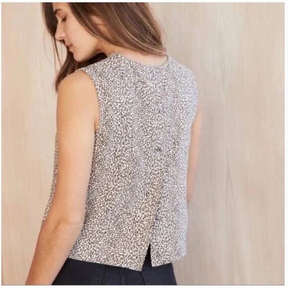 Jenni Kayne Leopard Shell Sleeveless Blouse Size XS - Picture 2 of 12